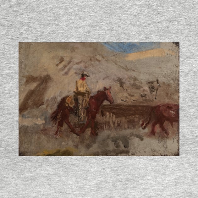 Sketch of a Cowboy at Work by Thomas Eakins by Classic Art Stall